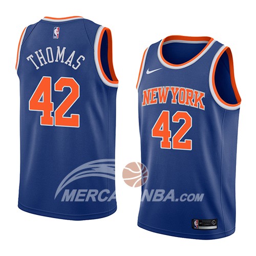 Maglia NBA New York Knicks Lance Thomas Icon 2018 Blu